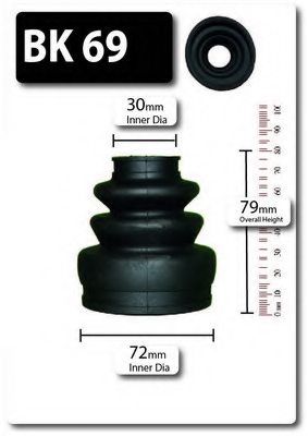 SHAFTEC BK69 Bellow Set, drive shaft